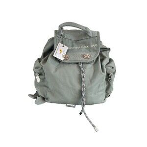 Mandarina Duck Woman's Utility Backpack Castor Gray Rubberized Surface NEW